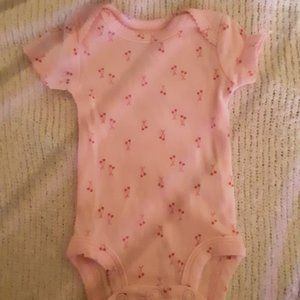 Carters nwot baby girl cherry onsie